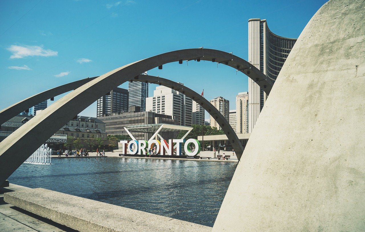 toronto city hall, new city hall, toronto, canada, architecture, facade, ontario, building, modern, downtown, nature, centre, roof, contemporary, structure, design, exterior, administration, city, fountain, square, water